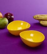 Original Thai Melamine 2 Pc Oval Snack Serving Bowl Set_58