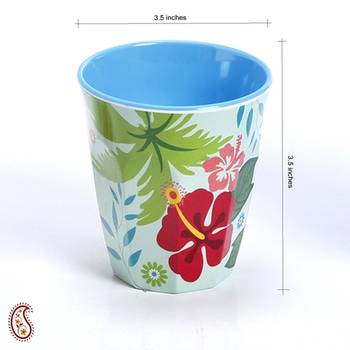 Floral Printed Melamine Tumbler 2