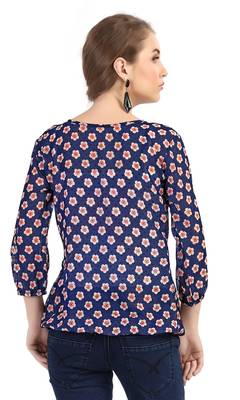 women's multicolor digital print chiffon butti top 3