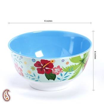 Floral Printed Melamine Bowl 3