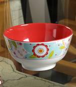 Watercolor Floral Print Melamine Bowl