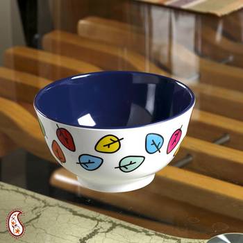 Leaves Design Print Melamine Bowl 1