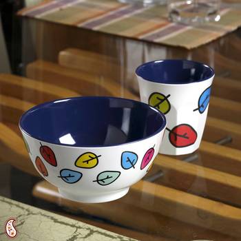 Printed Bowl And Tumbler Melamine Set 1