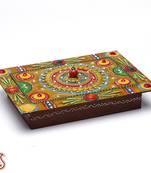 Wood And Clay Handmade Traditional Jewelry Cum Utility Box