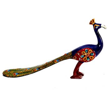 Standing Peacock Metal Showpiece-315 1
