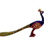 Standing Peacock Metal Showpiece-315