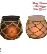 Black & White 2 Pot Shape Tealight Holders