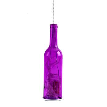 Purple Bottle Style Tealight Holder 1