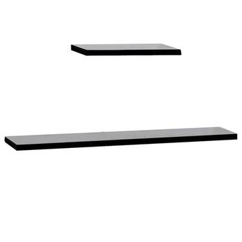 Simple & Glossy Brown Wall Shelves 2