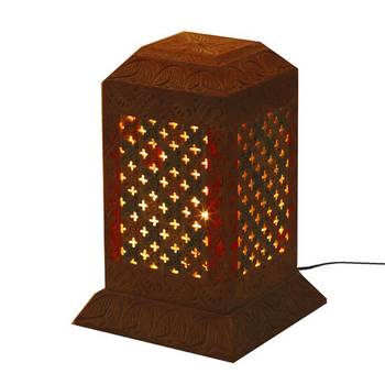 Pillar Shaped Stoneware Night Lamp 2