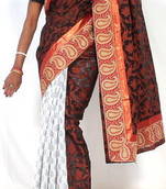 Supernet Half Half Designer Saree