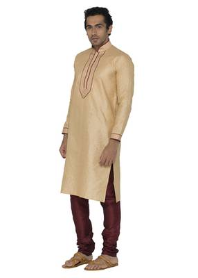 White Jaquard Kurta Pajama 2
