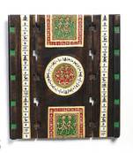 Tribal Art Metal Inlay And Hand Painted Wall Art