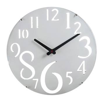 White Beautiful Huge Numeral Wall Clock 1