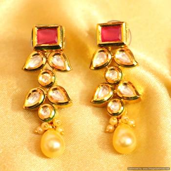 Ruby Kundan Meenakari Fusion Necklace Set 4