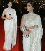 Sonam kapoor Indian traditional bollywood saree, designer saree, party wear saree, facny saree.