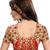 Red embroidered nazneen saree with blouse
