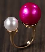 Pink Alloy Stone Rings