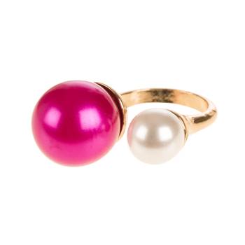 Pink Alloy Stone Rings 3