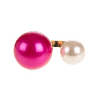 Pink Alloy Stone Rings 6