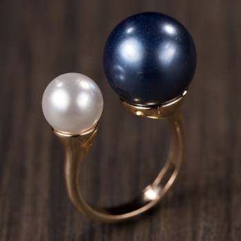 Grey Alloy Stone Rings 1
