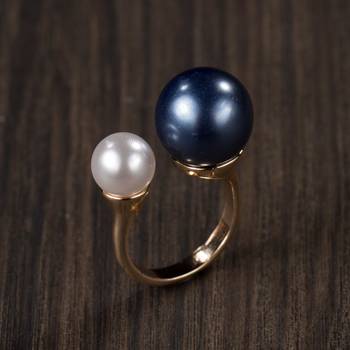 Grey Alloy Stone Rings 2