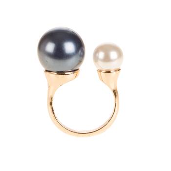 Grey Alloy Stone Rings 5