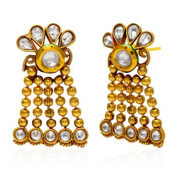 Gold pearl necklace-sets 2