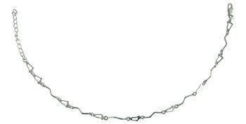 Rhodium Plated Anklet for Women 1