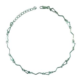 Rhodium Plated Anklet for Women 2