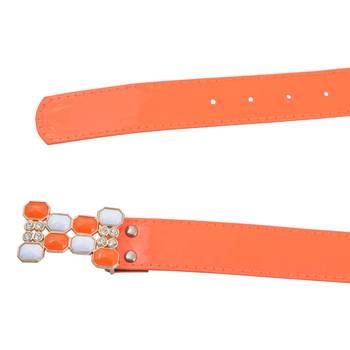 " Floroscent Orange And Green Color" Belt Combo For Womens 4
