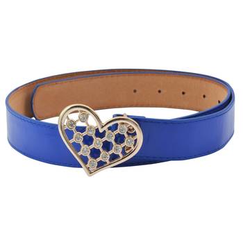 " Blue And Floroscent  Orange Color" Belt Combo For Womens 2