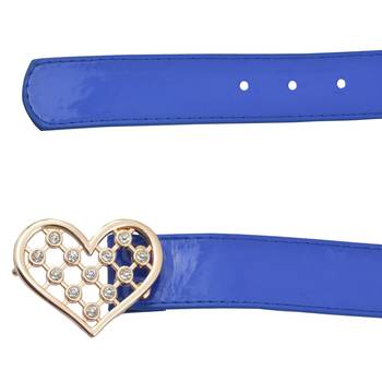 " Blue And Floroscent  Orange Color" Belt Combo For Womens 4