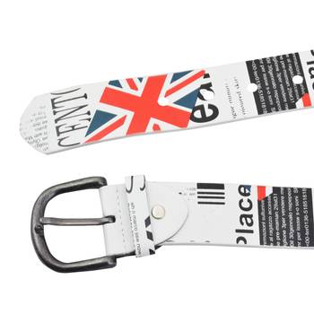 " Printed White And Red Color" Belt Combo For Womens 2
