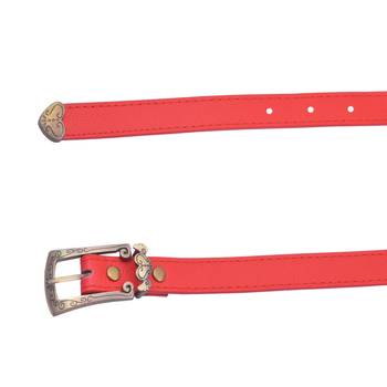 " Printed White And Red Color" Belt Combo For Womens 3