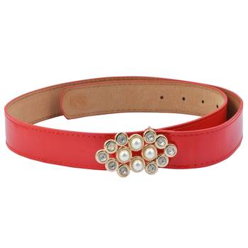 " Blue And Red Color" Belt Combo For Womens 2