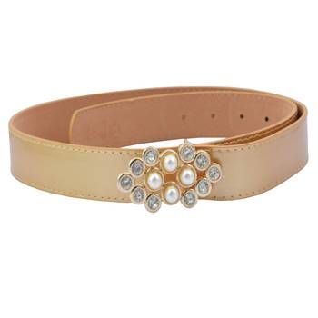 " Beige And Brown Color" Belt Combo For Womens 2