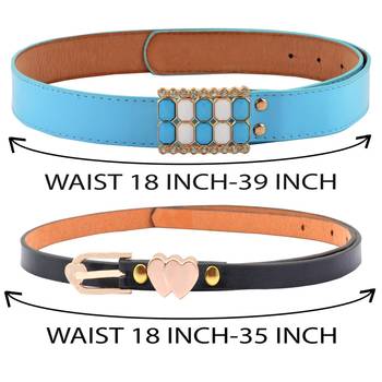 " Blue And Black Color" Belt Combo For Womens 4