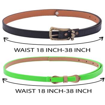 " Green And Black Color" Belt Combo For Womens 4