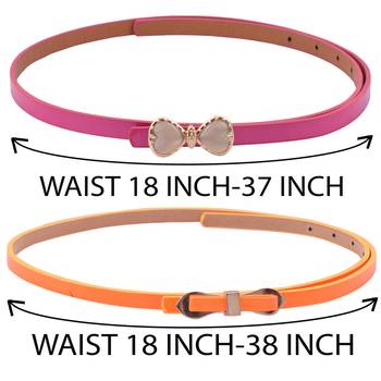 " Orange And Pink Color" Belt Combo For Womens 5