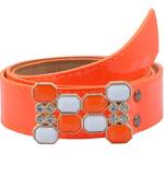 " Orange Color" Belt Combo For Womens