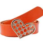 " Orange Color" Belt Combo For Womens