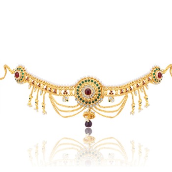 String Gold Plated KamarBand For Women 