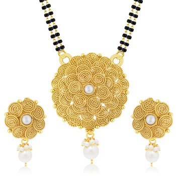 Glorious Jalebi Gold Plated Mangalsutra 