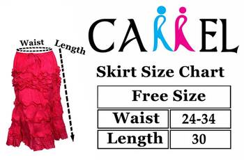 Off white cotton plain skirts 5
