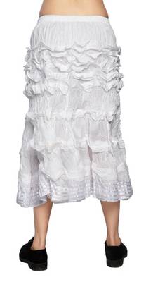 White cotton plain skirts 4