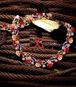 Multicolor cubic zirconia necklaces