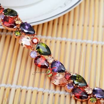 Multicolor cubic zirconia necklaces 3