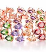 Multicolor cubic zirconia bracelets