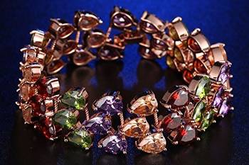 Multicolor cubic zirconia bracelets 2